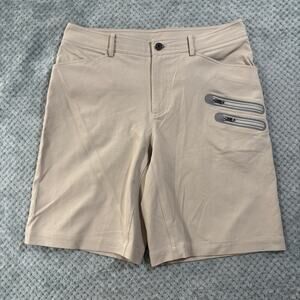Lululemon Men's Chino Khaki Casual Cream Shorts Sz 36